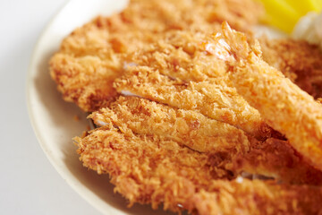 pork cutlet on a plate 