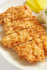 pork cutlet on a plate 