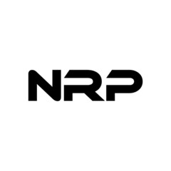 NRP letter logo design with white background in illustrator, vector logo modern alphabet font overlap style. calligraphy designs for logo, Poster, Invitation, etc.