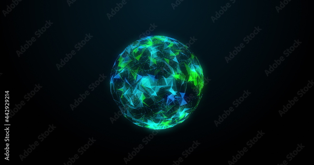 Poster image of detailed plexus structure 4k