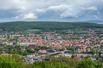 Landscape and city Hamelin in Germany