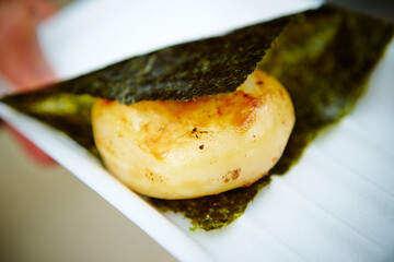 Traditional Japanese Soy Sauce Mochi