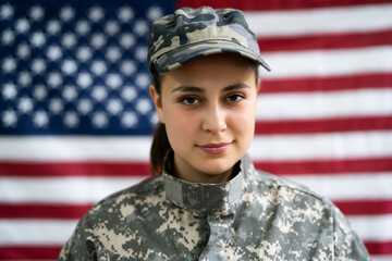 US Army Military Soldier Veteran Portrait