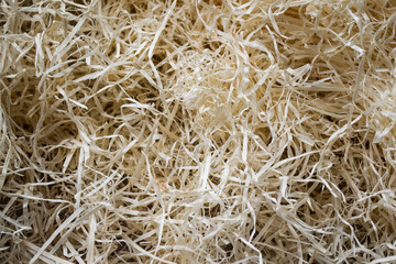 Thin swirling wood shavings, sawdust for filling parcels, stuffing old toys. Organic eco-friendly...