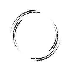 Black vector grunge speed lines in round form. Geometric art. Trendy dirty design element for frame, logo, tattoo, sign, symbol, web pages, prints, posters, template, pattern and abstract background