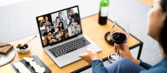 Virtual Wine Tasting Dinner Event Online