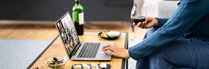 Virtual Wine Tasting Dinner Event Online
