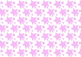 Seamless pattern with stars on white background. Vector illustration.