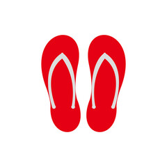 flip-flops red icon vector illustration sign