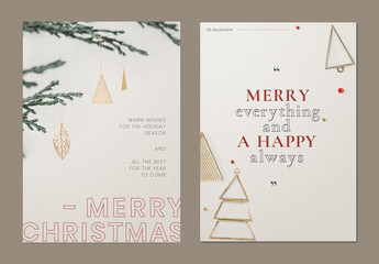 Christmas Season Poster Layout Design