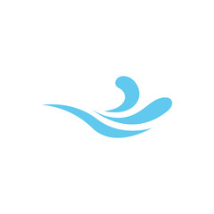 wave logo icon design template vector