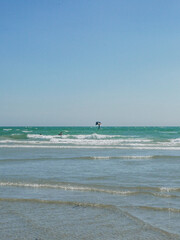 Beach and sea on the south coast of England