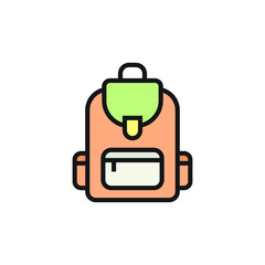 school bag icon design template vector