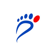foot care icon logo design template vector