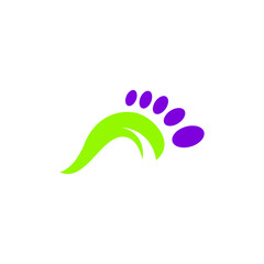 Fototapeta na wymiar foot care icon logo design template vector