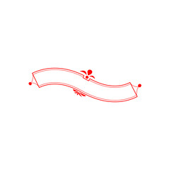 ribbon icon design template vector