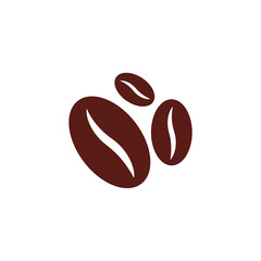 coffee beans logo icon design template vector