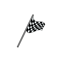 Fototapeta premium race flag icon design template