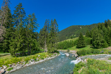 Fototapeta na wymiar Alpin scenery near Ischgl, Tirol, Austria
