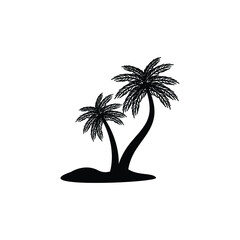 coconut tree logo icon design template vector