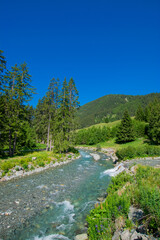 Fototapeta na wymiar Alpin scenery near Ischgl, Tirol, Austria