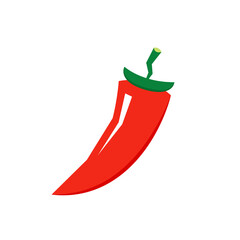 Chili cartoon vector. Chili on white background.