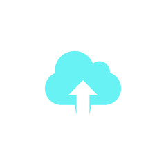 cloud computing icon design template vector