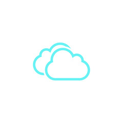 cloud computing icon design template vector