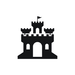 fortress logo icon design template vector