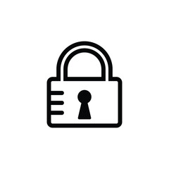 padlock icon design template vector