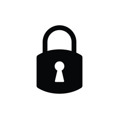 padlock icon design template vector