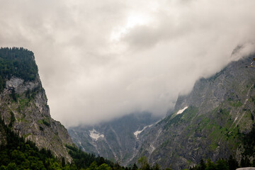 clouds over mountain