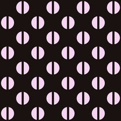 Screw marks pattern. Seamless shape polka dots screws.