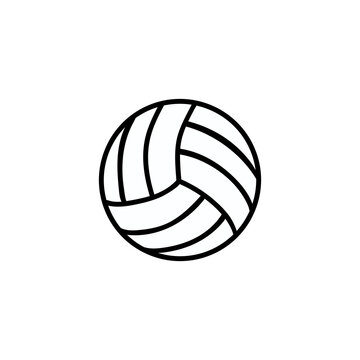 Silhouette icon sport volleyball ball
