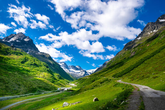 alpin scenery during summer (Montafon, Austria)