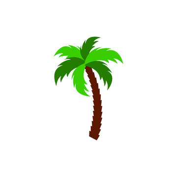 coconut logo tree icon design template vector