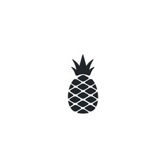 Pineapple  icon isolated on white background