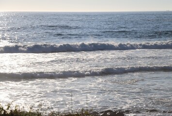 waves on the beach