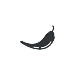 isolated chili sign icon, vector illustration