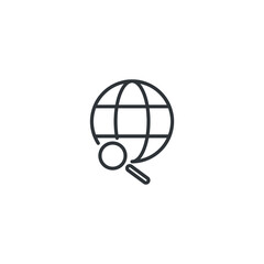 isolated search sign icon, vector illustration