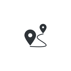 isolated gps sign icon, vector illustration