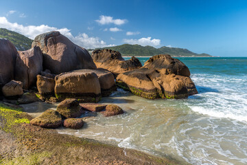 Fototapeta na wymiar Praia do Gravatá, Florianópolis, Santa Catarina. 