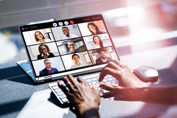 Online Video Conference Webinar Remote Call