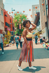 black person in the street