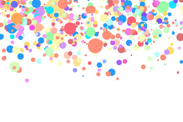 Light multicolor background, colorful vector texture with circles. Splash effect banner. Glitter silver dot abstract illustration with blurred drops of rain. Pattern for web page, banner,poster, card