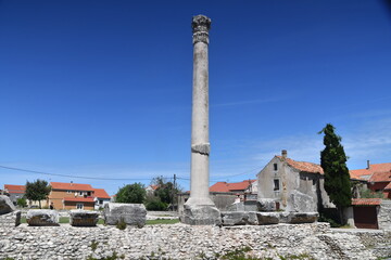 Fototapeta premium Nin, a tourist town in Dalmatia, Croatia