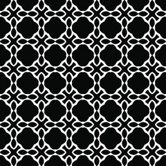 floral seamless pattern background.Geometric ornament for wallpapers and backgrounds. Black and white pattern. 