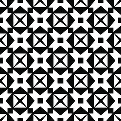 floral seamless pattern background.Geometric ornament for wallpapers and backgrounds. Black and white 

pattern. 