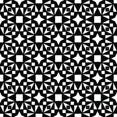 floral seamless pattern background.Geometric ornament for wallpapers and backgrounds. Black and white 

pattern. 