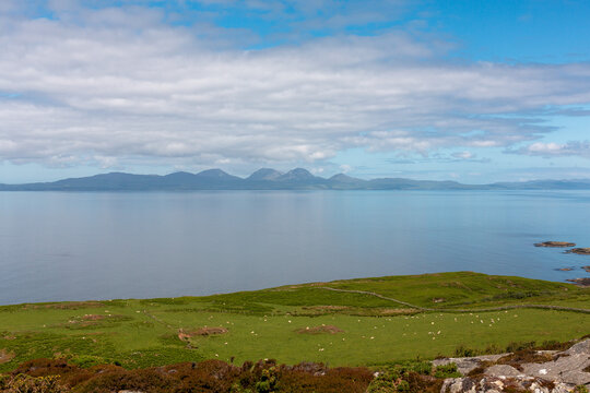View Of Jura From The Isle Of Gigha, Scotland, UK